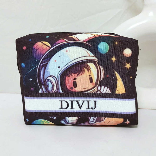 Personalised Space Printed Kids Box Pouch